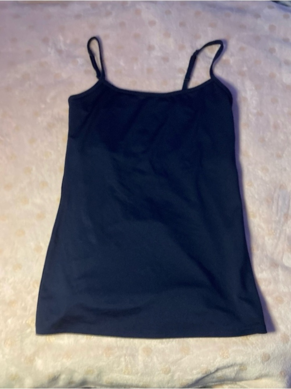 New York & Company Navy Slim Camisole